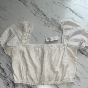 Abercrombie & Fitch Boho peasant crop